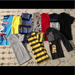 Brand New 10 Toddler Boy Shirt Lot Size 2T